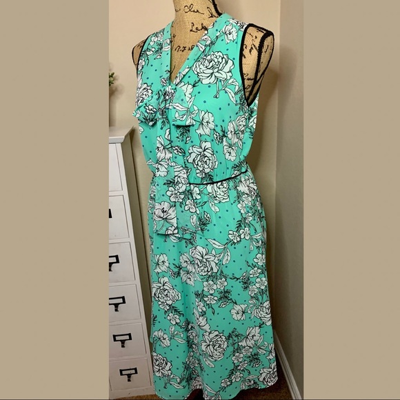 ELLE : Mint Green Floral Dress - Picture 4 of 11